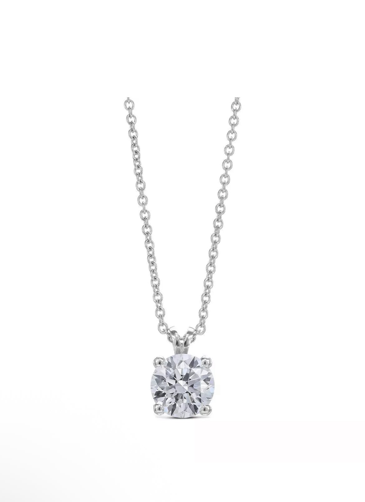 IGI Certified 2.00ct Lab-Grown Diamond Solitaire Pendant – F/VS1 Round, 14K Gold Necklace