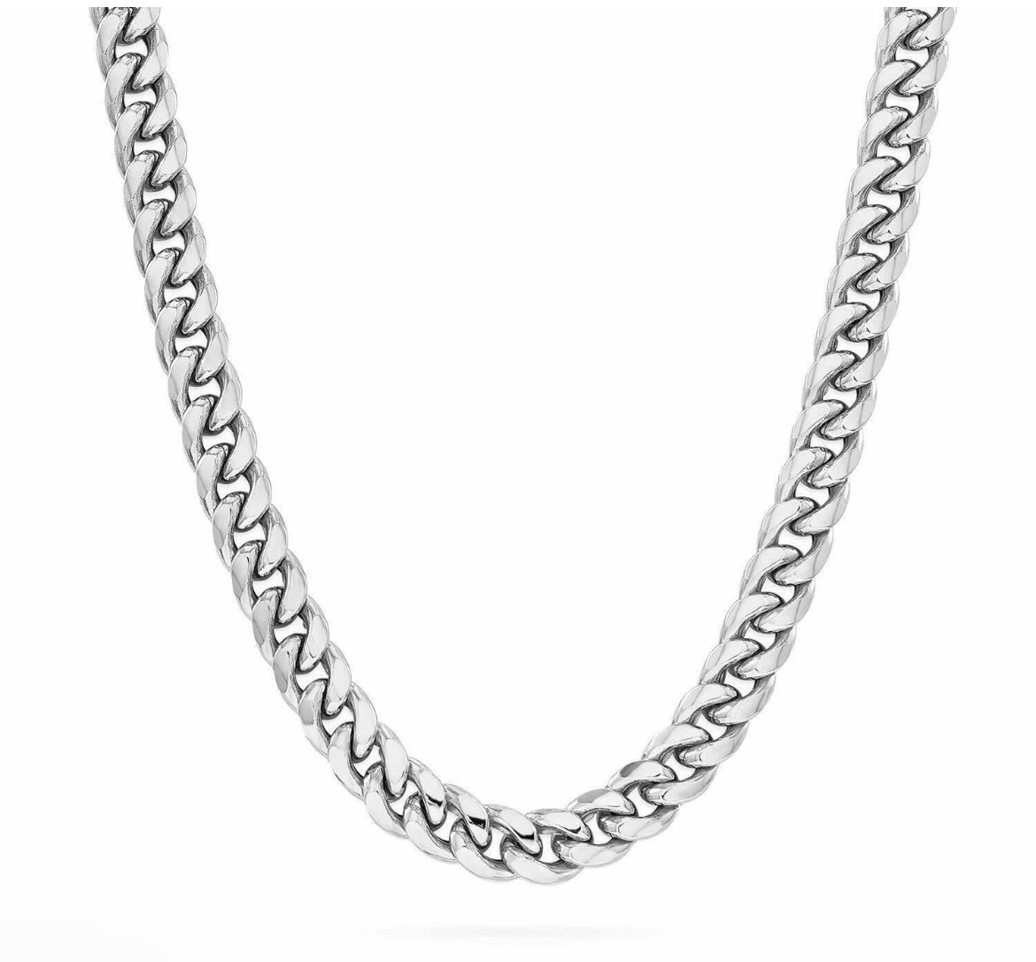 925 Sterling Silver Miami Cuban Link Chain Necklace – 5mm