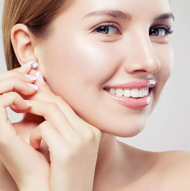 3.00 CT Lab-Grown Diamond Stud Earrings – 14K White Gold, Round Cut, E VS1, Certified