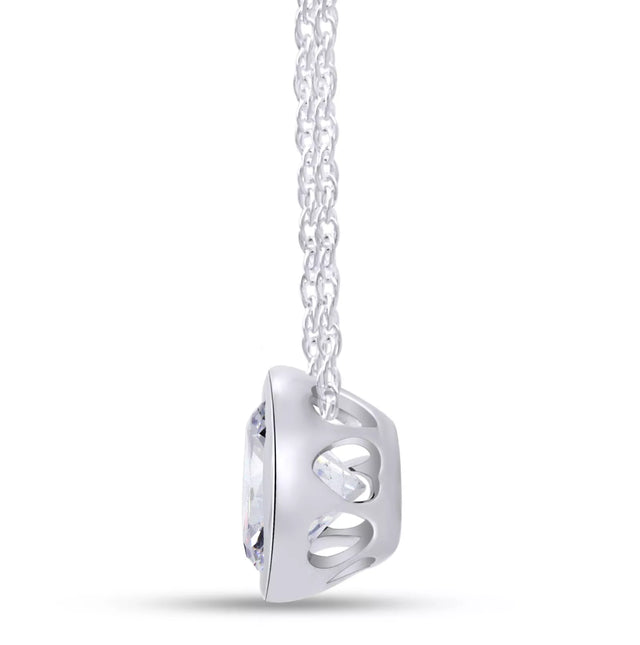 Diamond By The Yard Solitaire Lab-Grown Diamond Necklace – 0.22 to 0.55 Carat, 14K