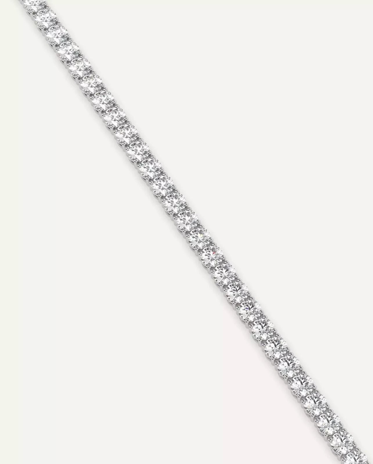 5.00 Ct Genuine Round-Cut Natural Diamond Tennis Bracelet – 14K White Gold, 7"