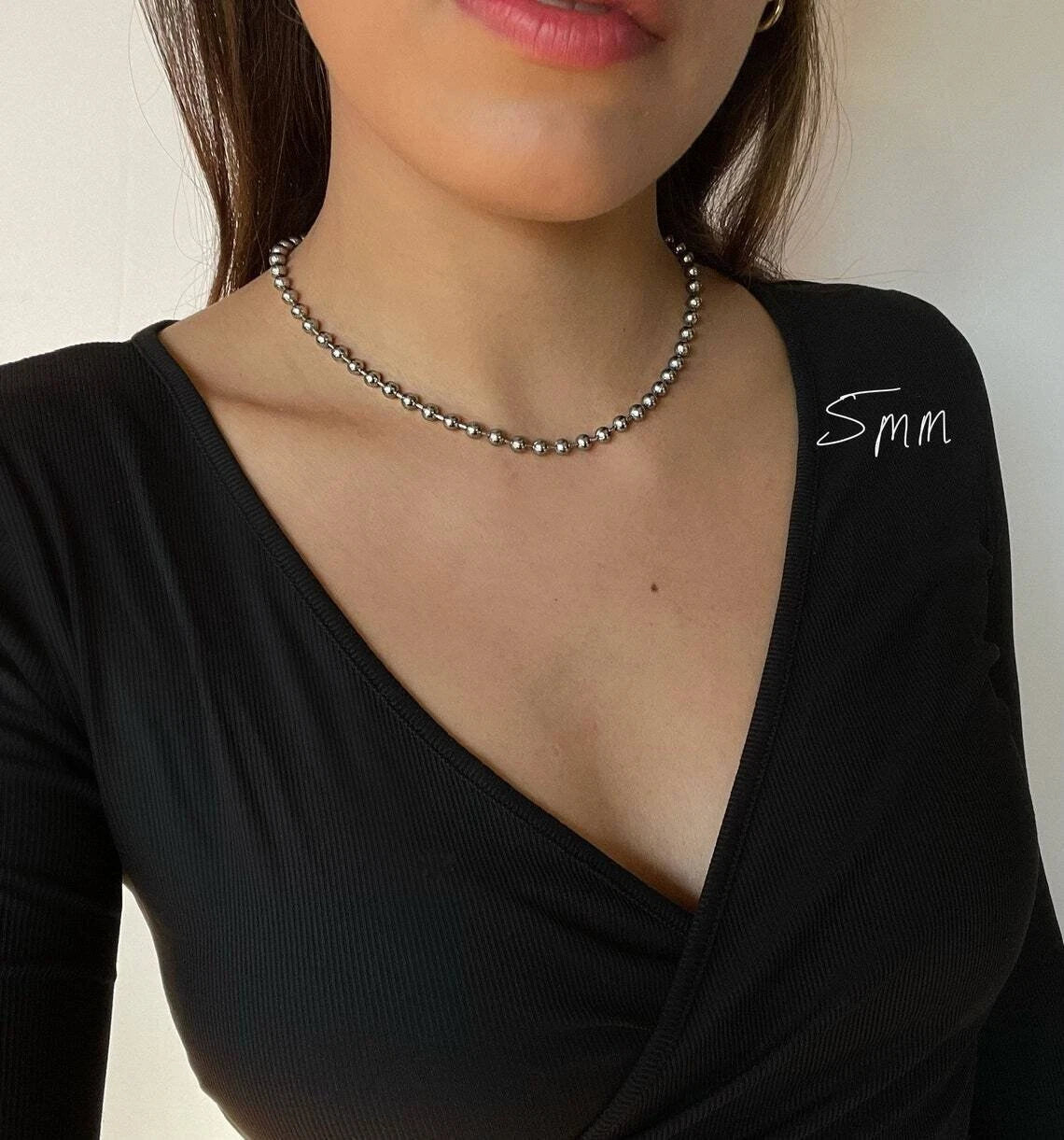 925 Sterling Silver 5mm Pallini Bead Ball Chain Necklace – Italy, 18"-30"
