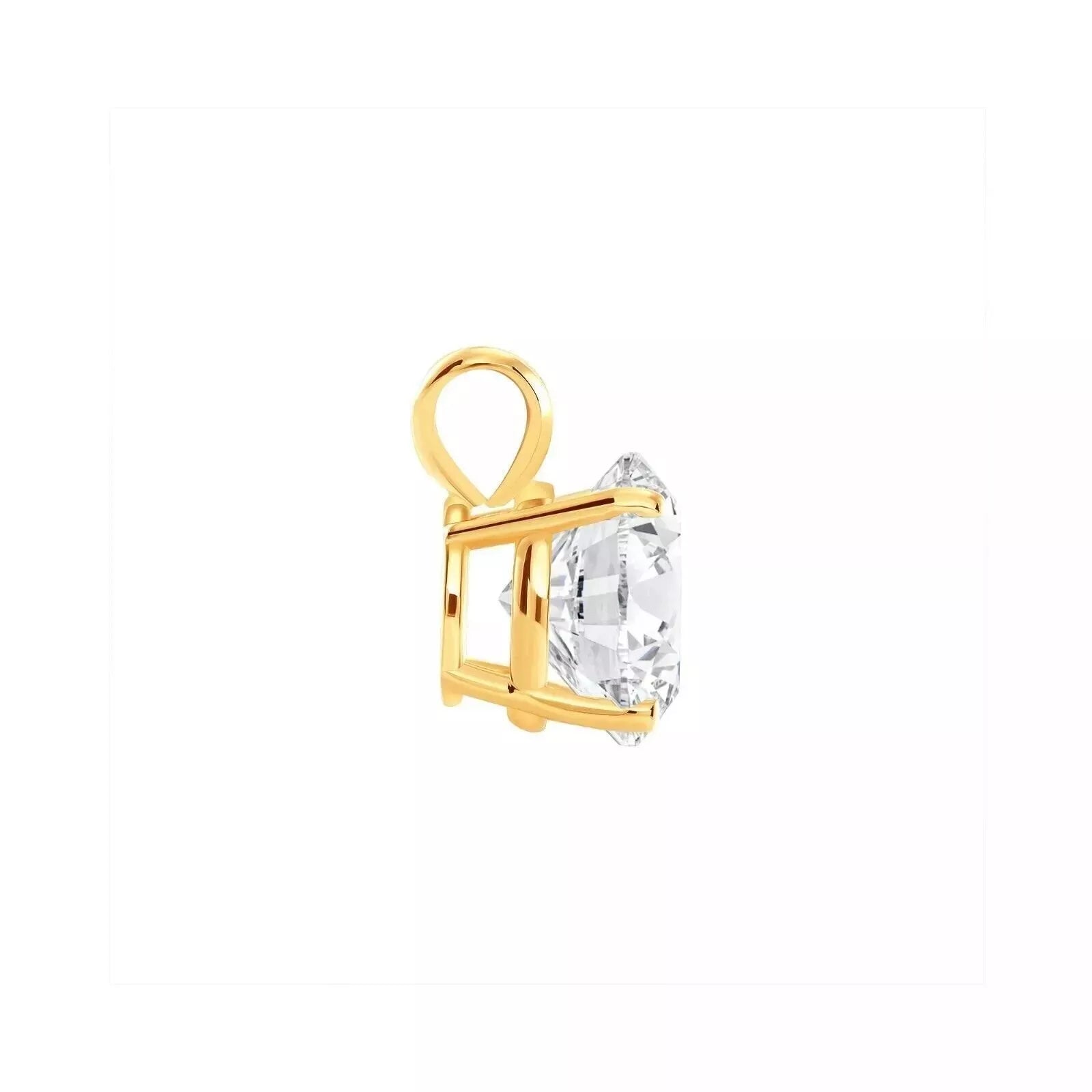 IGI Certified 2.00 Ct Lab-Grown Diamond Solitaire Pendant – D Color, VS1 Clarity, 14K Gold