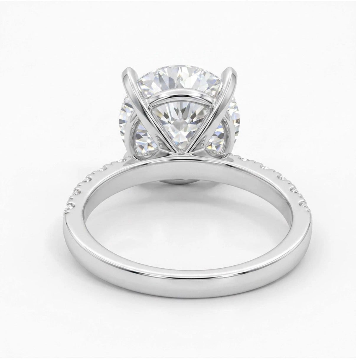 4.00 CTTW Round Lab-Grown Diamond Engagement Ring | 3.55 CT IGI Certified E VS1