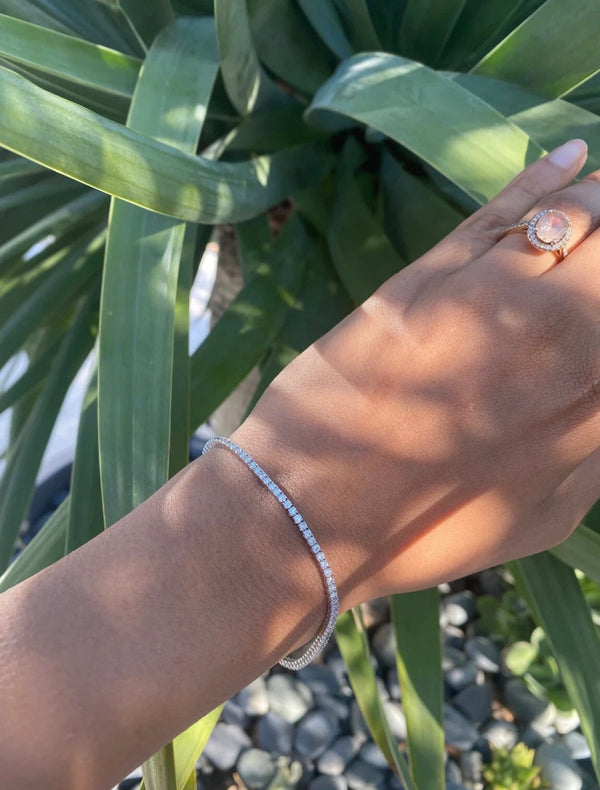 4.00 Ctw Certified Lab-Grown Diamond Tennis Bracelet – 14K White Gold, D–F Color, VS Clarity, 7-Inch The Eternal Elegance