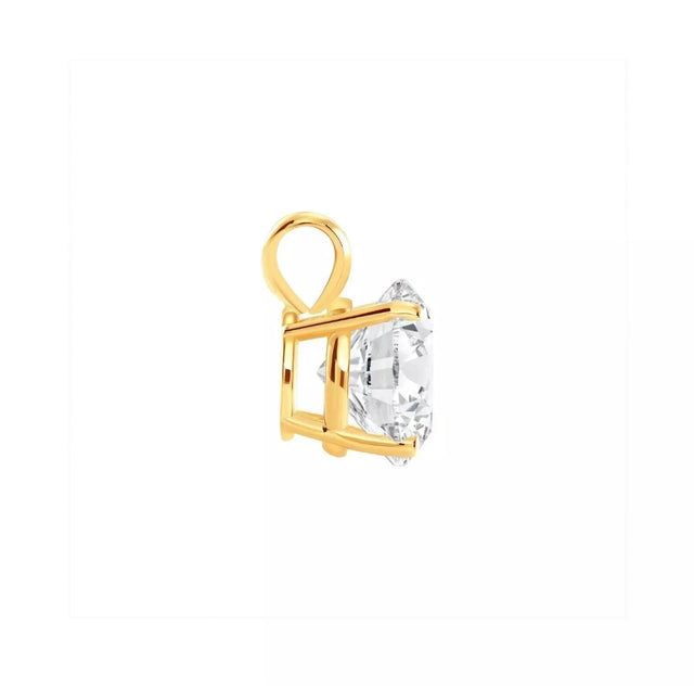 1.50 Ct Lab-Grown Diamond Solitaire Pendant – E VVS2, IGI Certified, 14K Gold