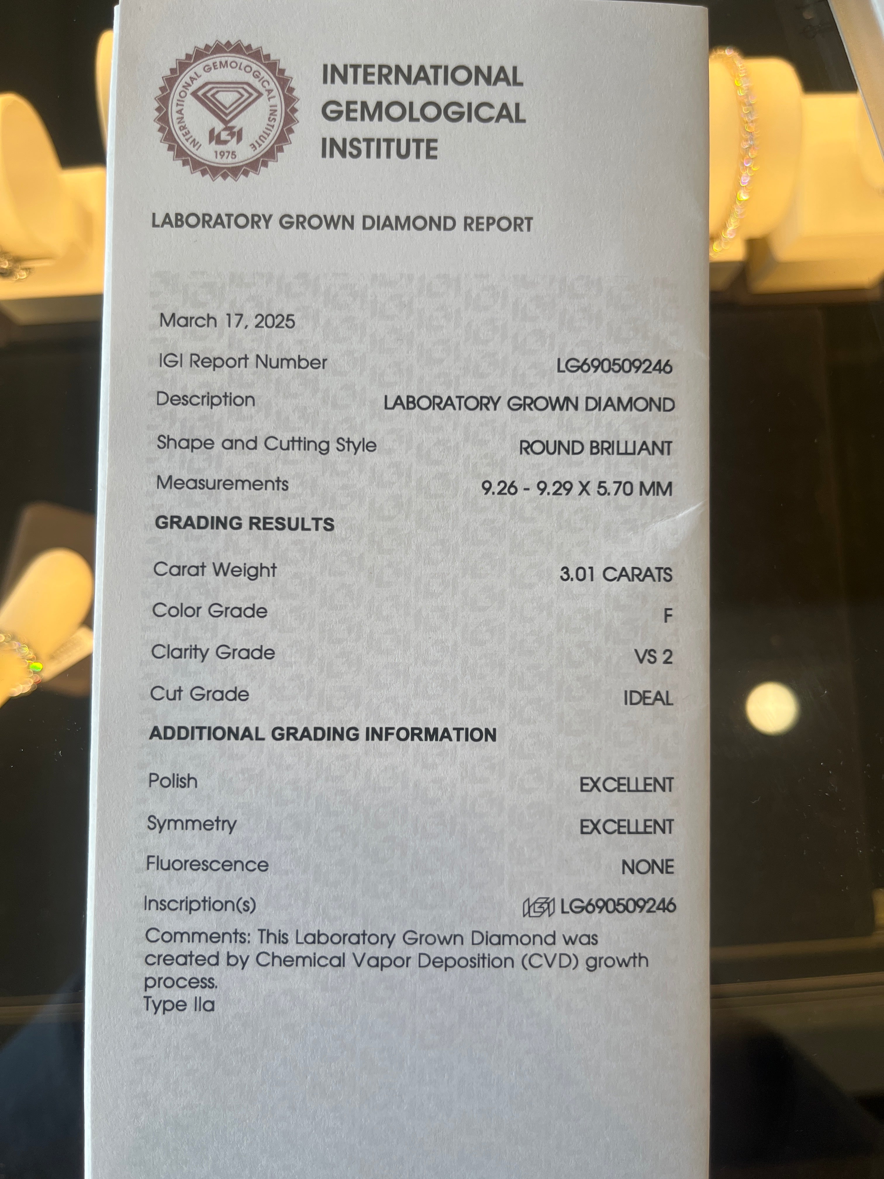 Lab Grown Diamonds Engagement Ring