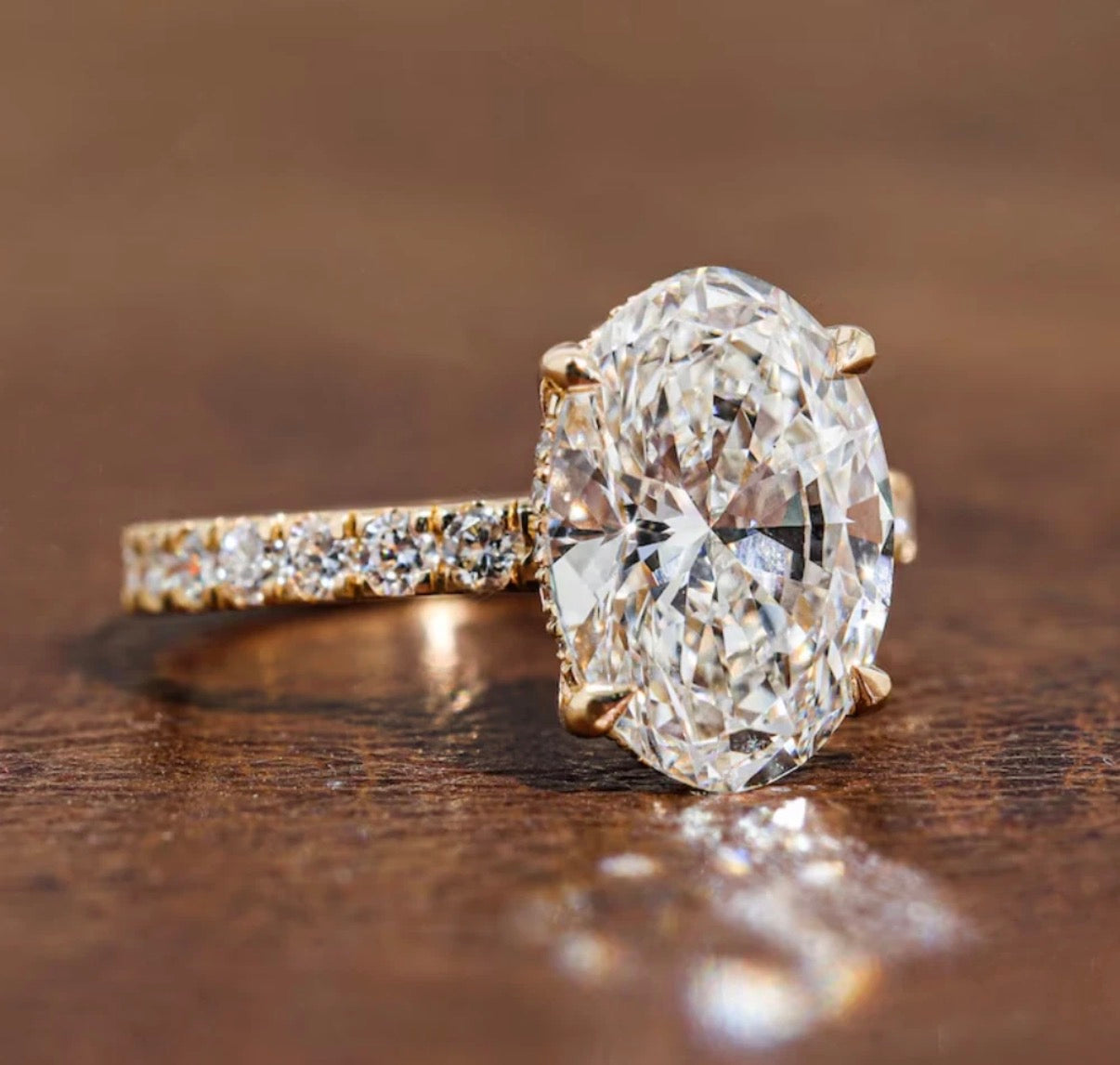 3.00 Carat Oval Cut Lab-Grown Diamond Engagement Ring in 14k solid Yellow White or rose Gold (IGI Certified)

The Luxury Look You Want. The Value You Deserve.