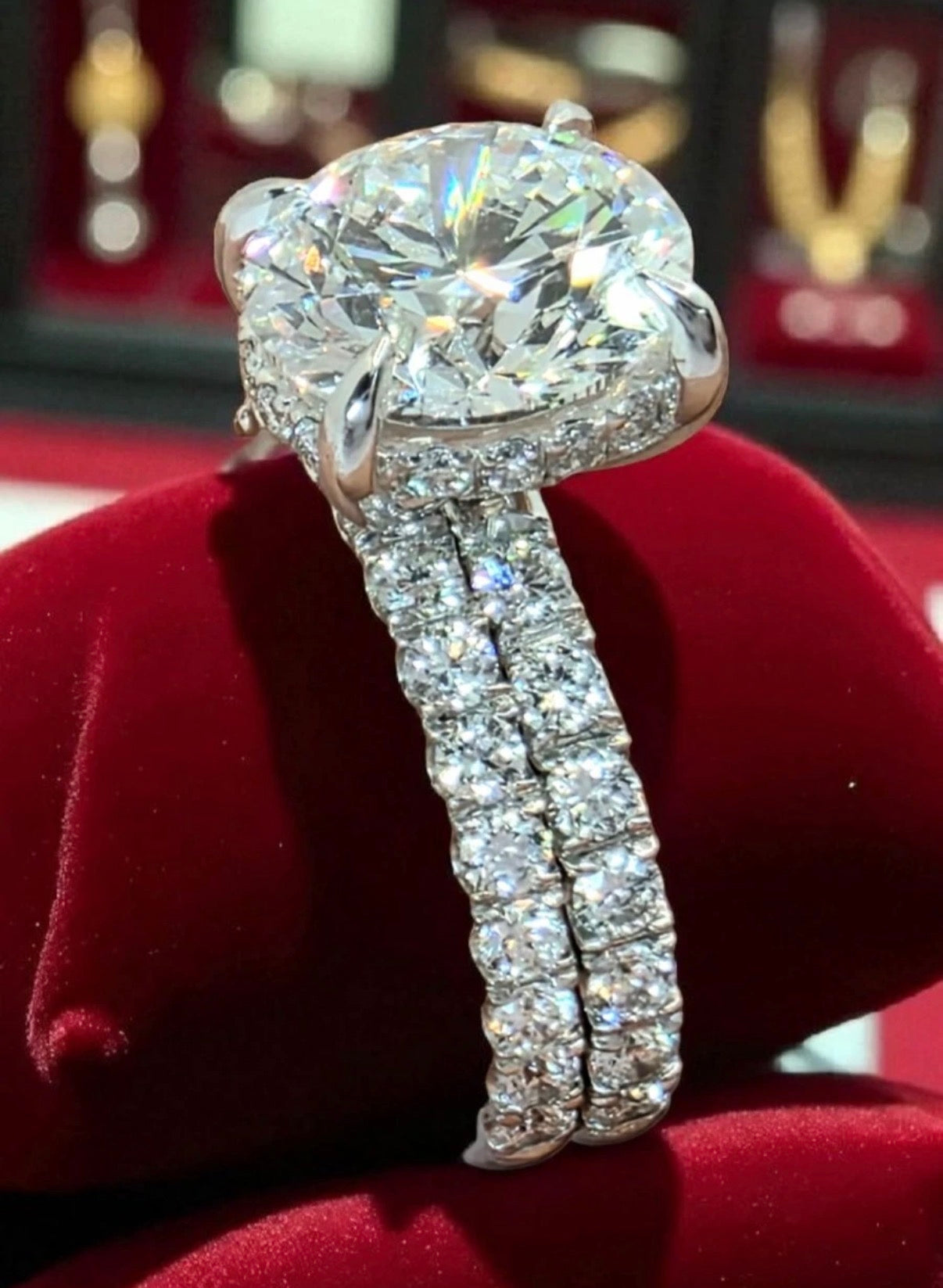 IGI Certified 3.00 CT E VS1 round Cut Diamond Engagement 14k Ring Lab Grown