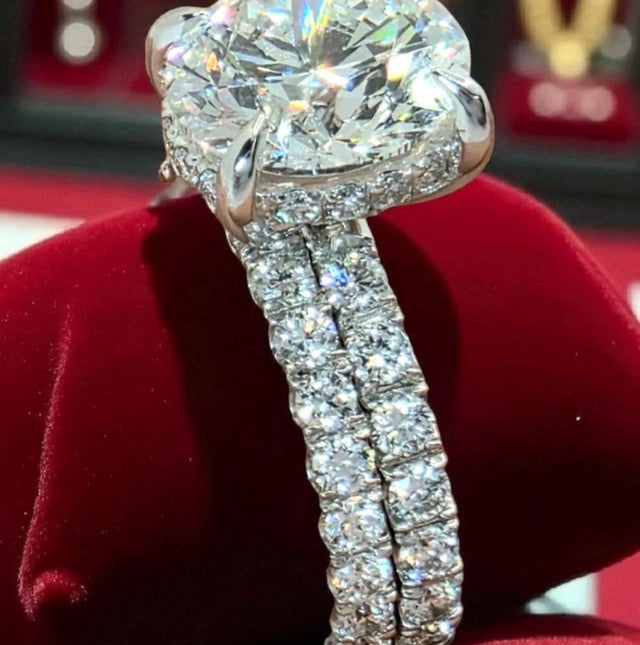 IGI Certified 3.00 CT E VS1 round Cut Diamond Engagement 14k Ring Lab Grown