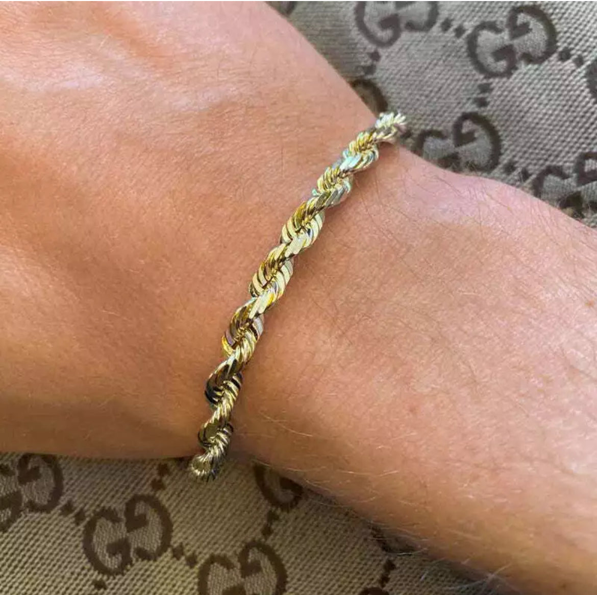 10K Solid Yellow Gold Necklace Rope Chain Women 16" 18" 20" 22" 24" 26" 28" 30"