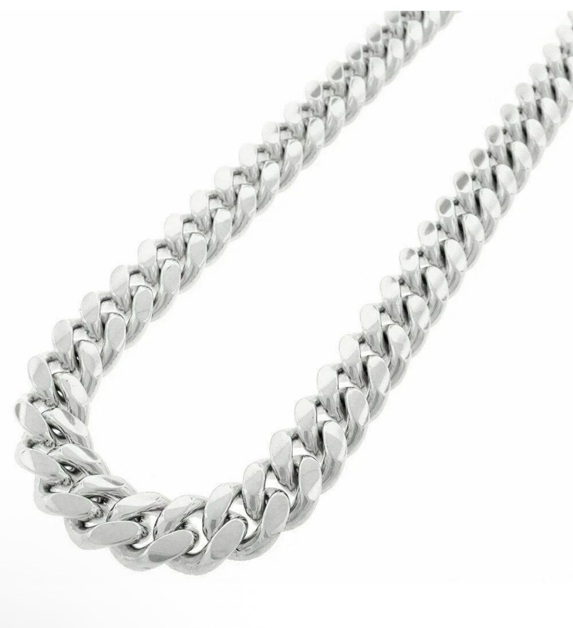 925 Sterling Silver Miami Cuban Link Chain Necklace – 5mm