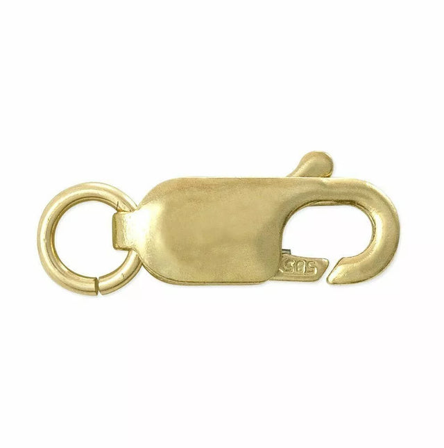 14k Solid Yellow Gold Lobster Claw Clasp Bracelet Chain Replacement Lock
