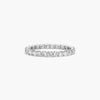 1.00 Carat D VS1 Round Cut Lab Grown Diamond Eternity Band Shared Prong 14k Gold