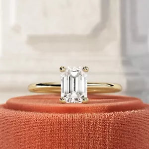 IGI Certified 1.50 Carat F VS1 Lab Grown Diamond Emerald Engagement Ring