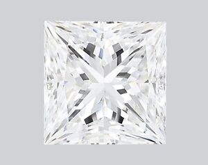 Lab Grown 2.18 Ct PRINCESS Cut IGI Certified CVD Diamond D Color VS2 Clarity