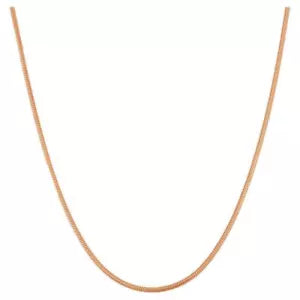 14k Rose Gold Plated Over 925 Sterling Silver Diamond Cut Snake Chain Italian