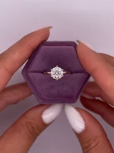 1.50 Carat G VS1 Round Solitaire Real Lab Grown Diamond Ring IGI Certified