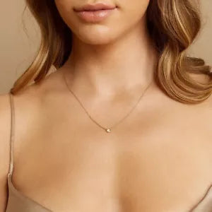 Diamond By The Yard Solitaire Lab Grown Diamond Necklace 0.22-0.55 Carat 14k