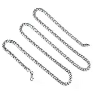 925 Sterling Silver 5mm Miami Cuban Link Chain Necklace Solid 22''