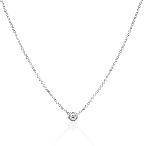 Diamond By The Yard Solitaire Lab Grown Diamond Necklace 0.22-0.55 Carat 14k