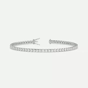 5Ct Genuine Round-Cut Real Diamond Tennis Bracelet 7