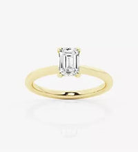 Certified 1.00 CT E/VS1 Emerald Cut Solitaire Lab Grown Diamond Engagement Ring