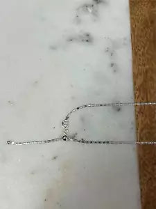 925 Sterling Silver 1.5mm Valentino Adjustable Chain Necklace 24