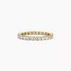 1.00 Carat D VS1 Round Cut Lab Grown Diamond Eternity Band Shared Prong 14k Gold