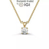 1.50 Ct E VVS2 Lab-Grown Diamond Solitaire Pendant – 14K Gold, IGI Certified