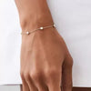 0.65 Carat Diamonds By The Yard Bracelet 14K Yellow Gold Lab Grown Station 7''