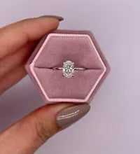 1.00 Ct F VS1 Oval Cut Solitaire Lab Grown Diamond Ring IGI Certified 14 Gold