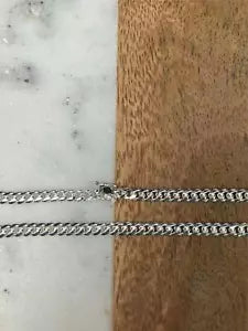 925 Sterling Silver Miami Cuban Link Chain Or Bracelet Solid Box Lock 5mm