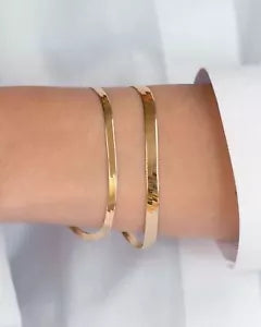 14K Yellow Gold Plated Over 925 Sterling Silver 4.50mm Herringbone Bracelet