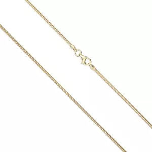 925 Sterling Silver 14k Gold-Plated 1.6mm Snake Chain Necklace All Sizes - Italy
