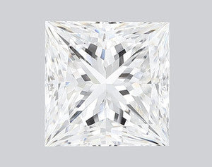 Lab Grown 2.50 Ct PRINCESS Cut IGI Certified CVD Diamond E Color VS1 Clarity