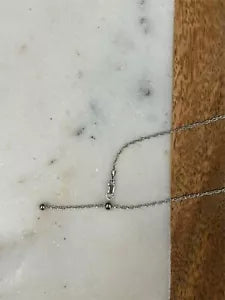 925 Sterling Silver Rhodium Adjustable Loose Rope Chain 2mm Up To 24''